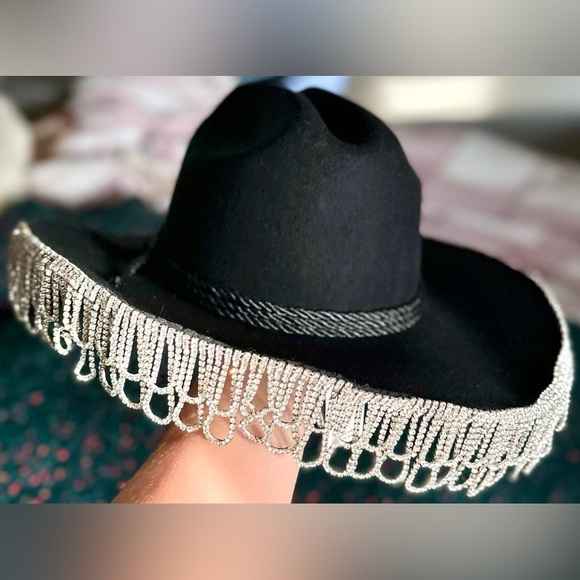 Wyeth x Todd Magill Cardi Rhinestone Fringe Cowboy Hat NWT — Editorial Statement main image 6